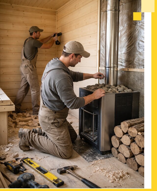 Строительство деревянных бань под ключ в Людинове проекты и монтаж