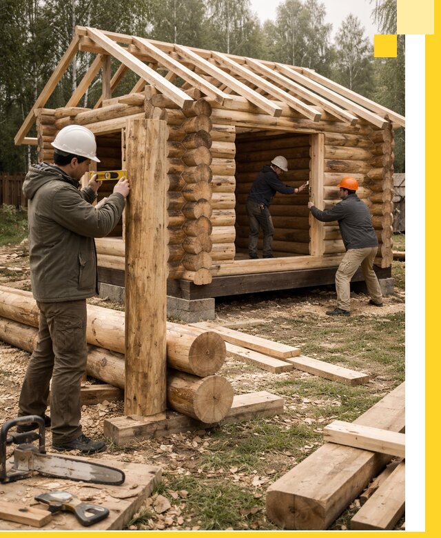 Строительство бань для дачи под ключ в Людинове с доставкой и монтажом