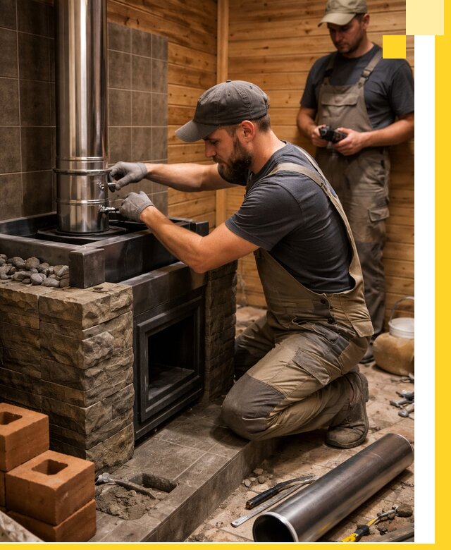 Изготовление и установка банных печей под ключ в Людинове