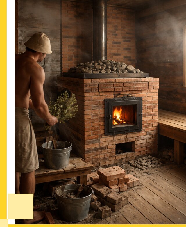 Кирпичные банные печи в Людинове от 91602 р. | ЭриданЛюд