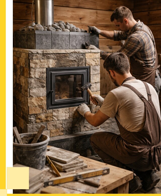 Облицовка банной печи в Людинове от 15267 р. | ЭриданЛюд