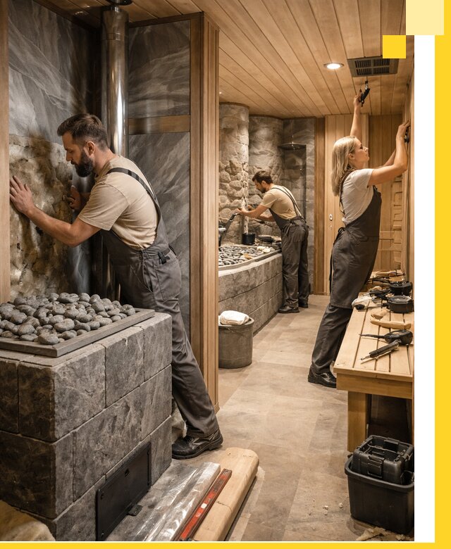 Строительство бань и SPA процедур в Людинове под ключ и отделкой