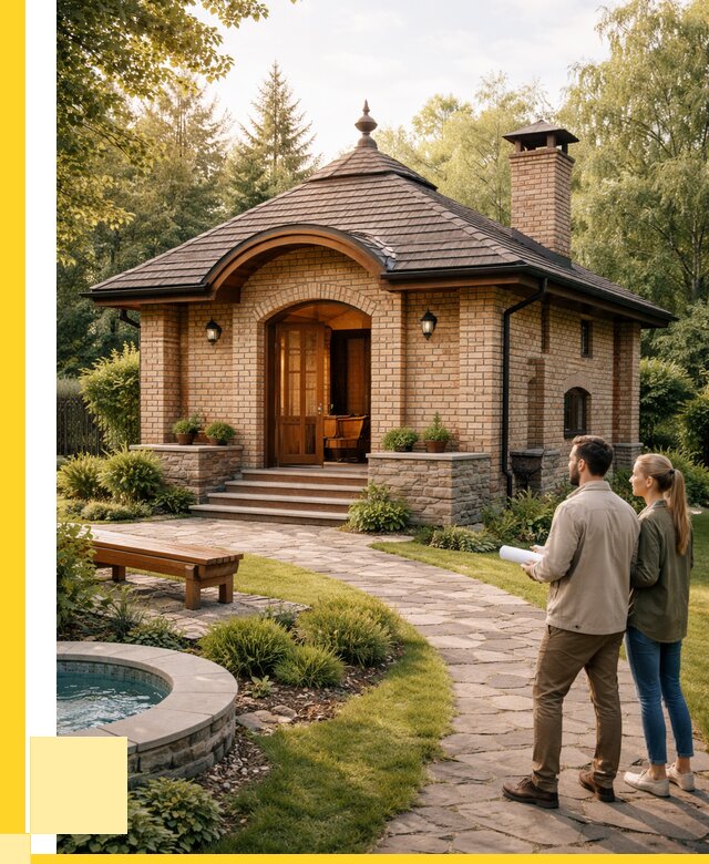 Проект кирпичной бани в Людинове от 30534 р. | ЭриданЛюд