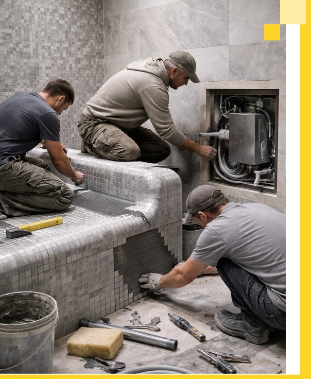 Проекты хамамов под ключ в Людинове и дизайн и строительство