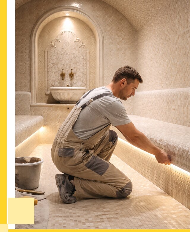 Отделка хамамов под ключ в Людинове от 5598 р. | ЭриданЛюд