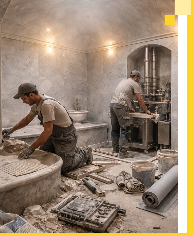 Строительство турецких бань хаммам под ключ в Людинове