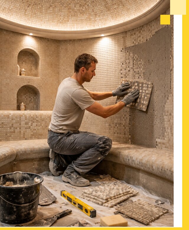 Устройство и монтаж домашнего хамама под ключ в Людинове