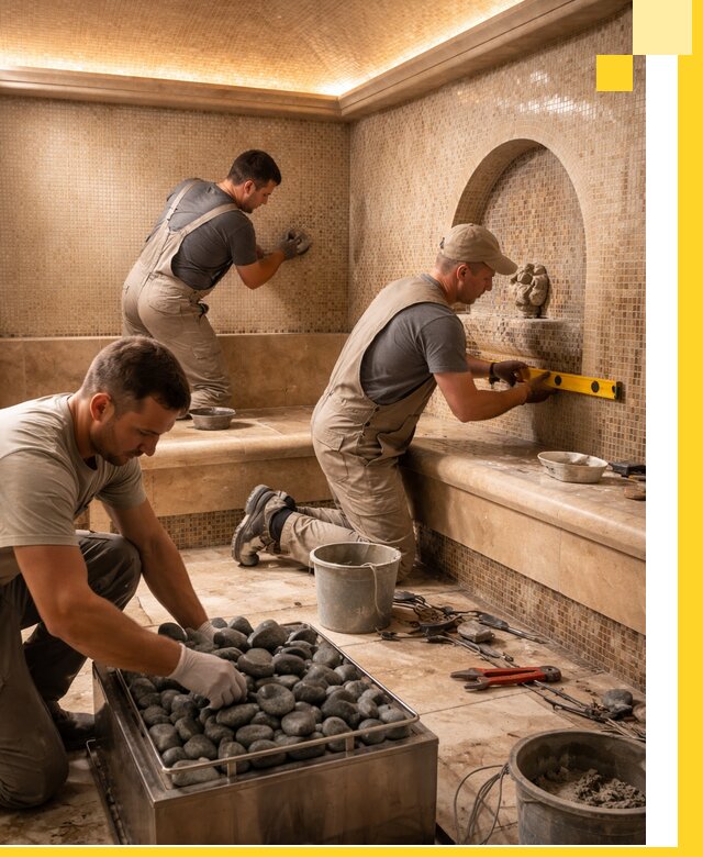 Проектирование и строительство хамама и сауны в Людинове