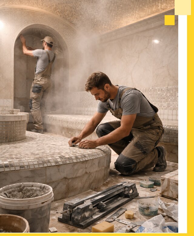 Профессиональный дизайн хамама и SPA под ключ в Людинове