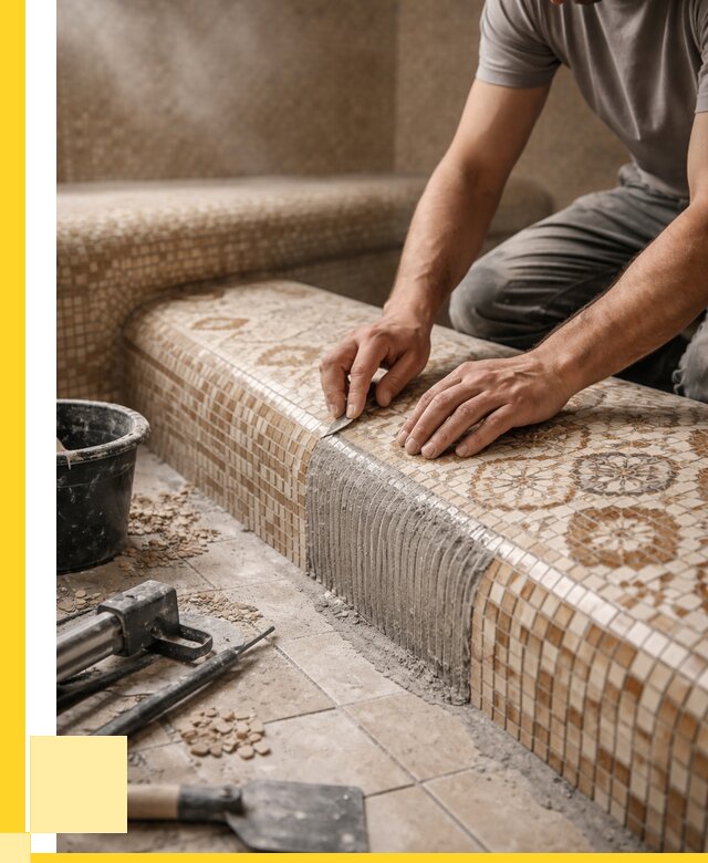 Плитка для хамама под ключ в Людинове от 3562 р. | ЭриданЛюд