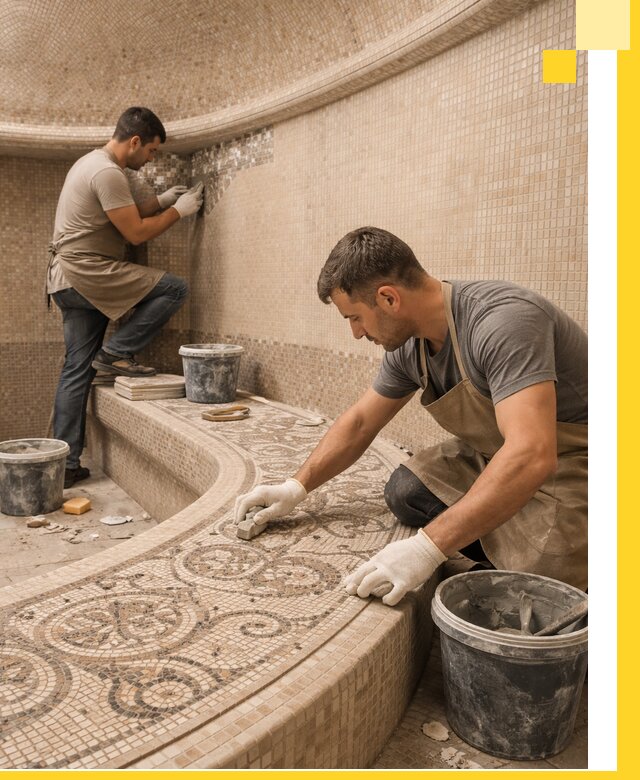 Плитка для хамама в Людинове, укладка, подбор и поставка