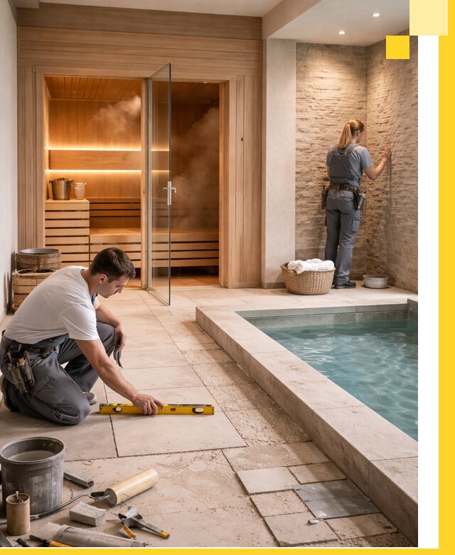 Комплексный дизайн и отделка интерьеров SPA под ключ в Людинове